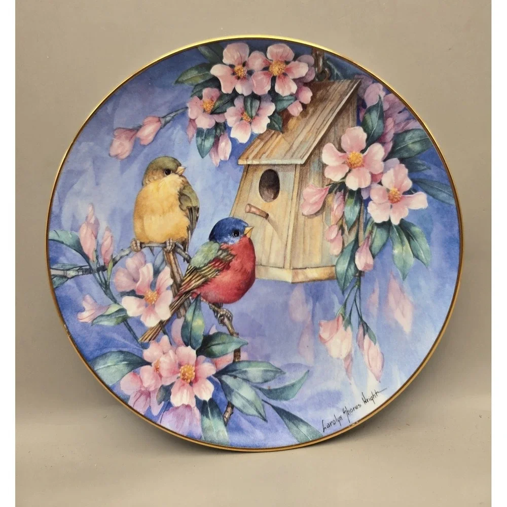 Carolyn Shores Wright, 'House Hunting' Bone China 1990's  B#31